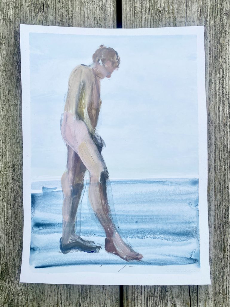 koetziervanhooff-pride-beach-nude-man-male-painting